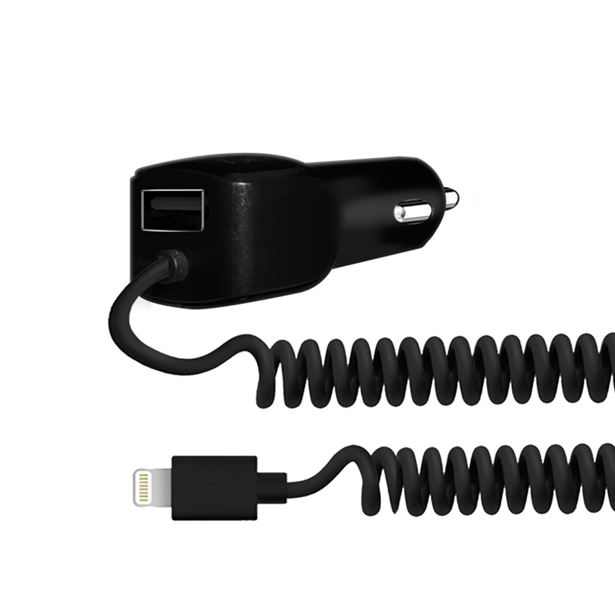 CARGADOR 12V DUAL IPHONE Y USB 2.1A CA-USBDUALIP - - SOUL